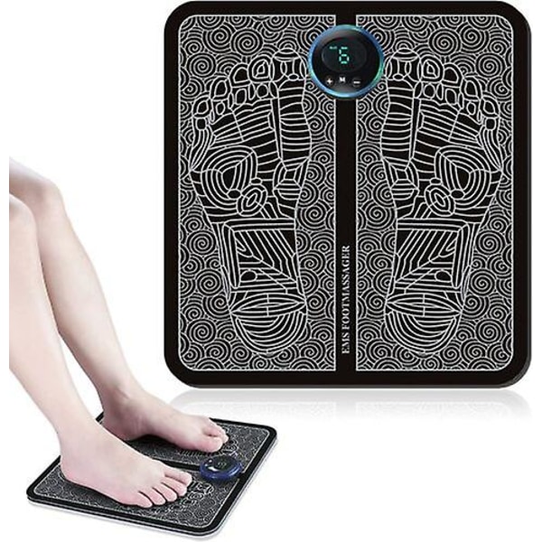 Ems Fodmassager Ben Reshaping Måtte Pad Blod Relief Smerter Genopladelig Usb Ny