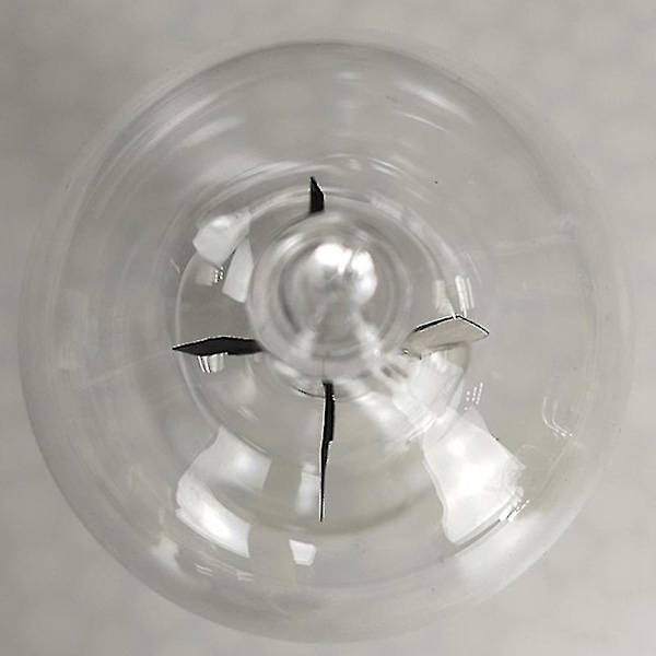 Solcellsdriven Crookes radiometer Glasvindkvarn Handgjord leksak för fest Heminredning Present Transparent