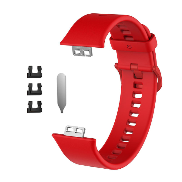 För Huawei Watch Fit Justerbara gummiremmar Smartwatch-tillbehör