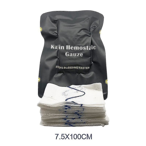 Hæmostatisk Kaolin Gaze Bekæmpelse Nødsituation Trauma Z-fold Opløselig Til Ifak Taktisk