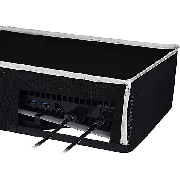 PS5 Konsol Dammskydd, Designad för Playstation 5-värdens design (svart)