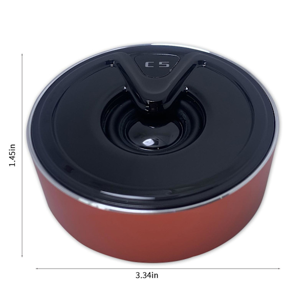 C5 Metall Bluetooth-högtalare Ring Trådlös Mini Aluminiumlegering Tung Bas Present