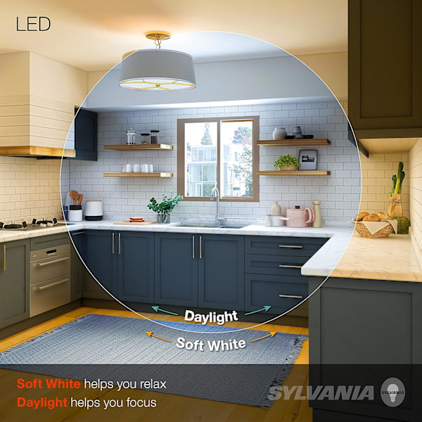 7W E27 Skruebase B22 Bajonett LED-pære, A60 Form, 6000K Hvit Lys, Flimmerfritt Lys, Aluminium og Plast (5-pakning)