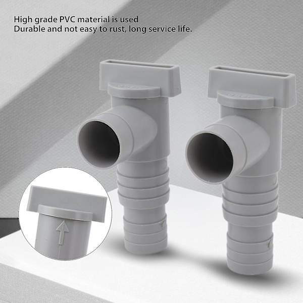 Intex Bestway Poolsun Underhålls-/Stoppventil för pooler med 32 mm slanganslutningar