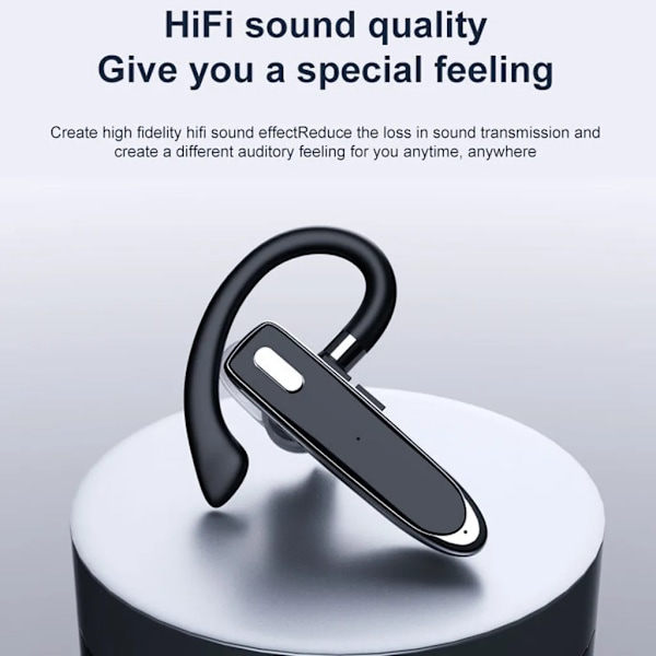 Bluetooth-headset trådlöst handsfree-telefon med mikrofon V5.1 headset bluetooth timmar samtalstid mute,(Yyk-530-2)