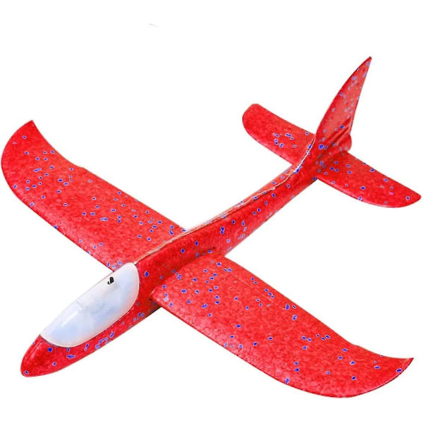 Vaahtopurjelentokone, lentokonetyyppinen purjelentokone lelu heittävä vaahtolentokone lelu irrotettava siipi vaahto lentävä lentokone (punainen)