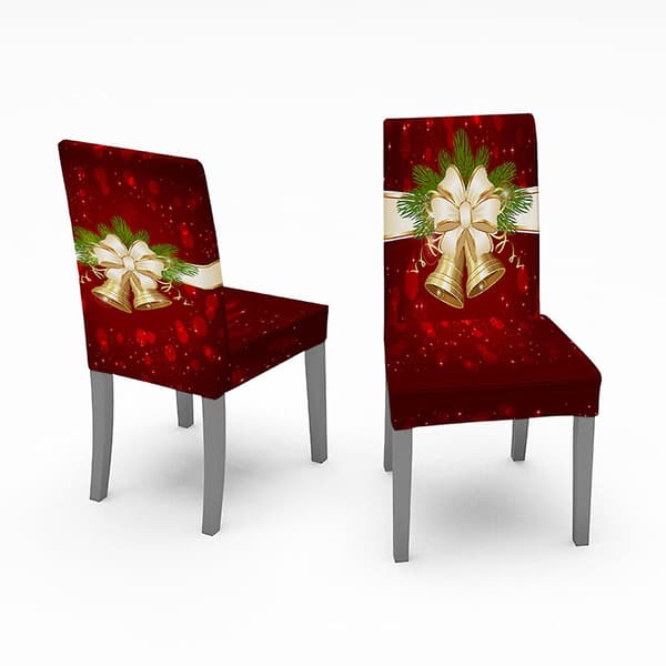 2 st julstolsöverdrag Stretchöverdrag