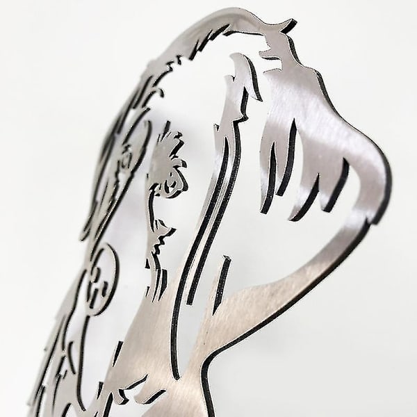 Metallisk Labrador Hund Silhuett Trädgårdsdekoration Skulptur Järn Elegant Trädgårdsdesign Hund-mxbc
