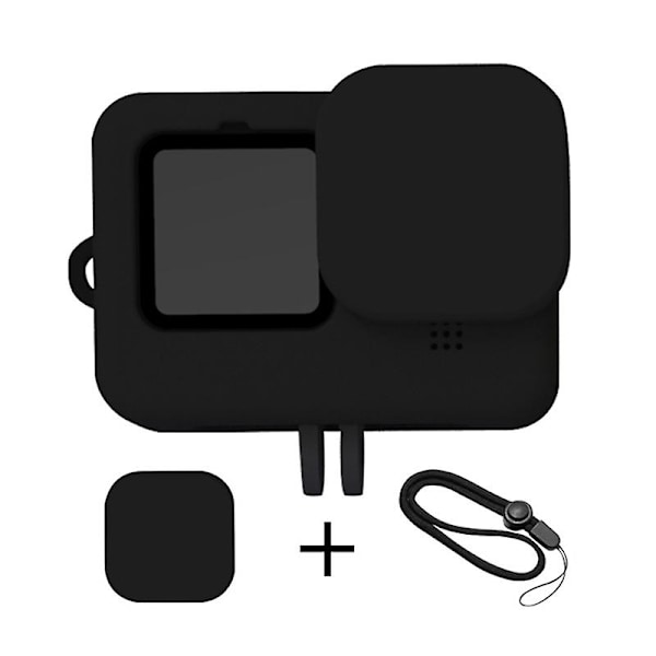 För Gopro Hero 9/10 Black Tillbehör Fodral Skyddande Mjuk Standardhölje Gummi Silikon Skal Skydd För Go Pro Hero9 Ny（BK）