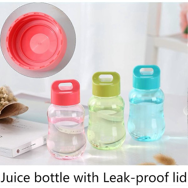6oz Små Vattenflaskor för Barn till Skolan, Livsmedelsklassad Plast, Mini Söta Juiceflaskor, Resa, Sport, Bred Mun, Muggar i Bulk för Mjölk/Kaffee/Te, Köksförvaring