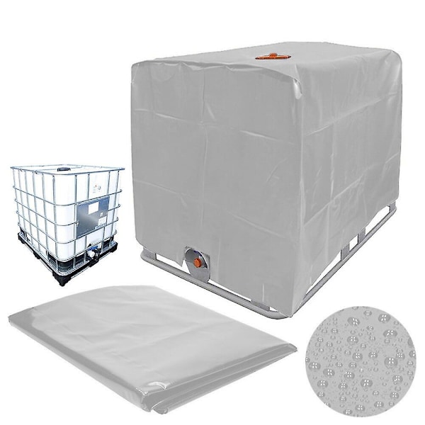 210D utomhus vattentanksskydd för 1000L IBC vattentank tillbehör (120*100*116cm, grön)
