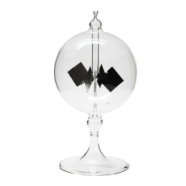 Solar Crookes Radiometer Glas väderkvarn Handgjord leksak för Party Heminredning Present Transparent