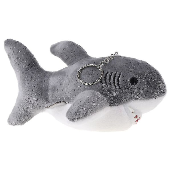 Havsdjur Shark Doll Plysch nyckelring Gosedjur leksak 10 cm Tecknad liten haj Barnpresent