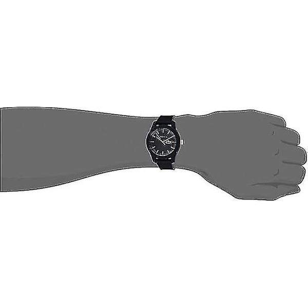 Dww-herrklocka 12.12 svart med texturerat armband