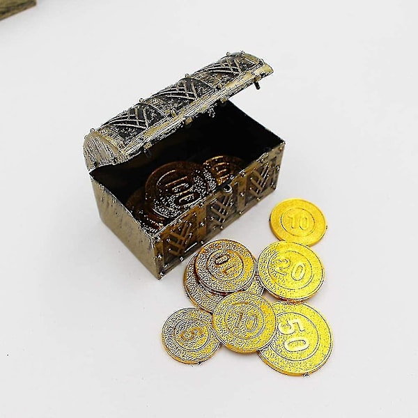 Mini Piratskattkista Skattkista Pirat Smyckeskrin Skattkista För Vuxna Barn Pojkar Flickor Pack Om 10 Hy