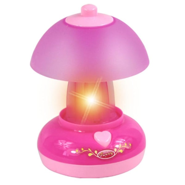 Pöytälamppu Kawaii Pretend Miniature Simulation Toy, vaaleanpunainen