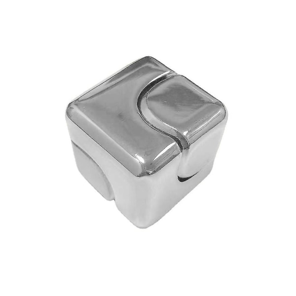 Corlorful Fidget Cube Toys Spinning Tops Skrivbordsleksaker Avkopplande små ångestleksaker（Silver）