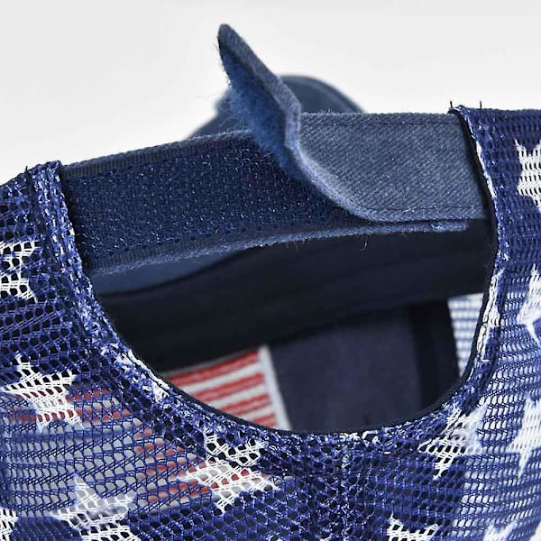 Tre-dimensionelt broderi baseball cap vasket amerikansk flag broderi cap mesh cap femspidset stjerne mesh cap