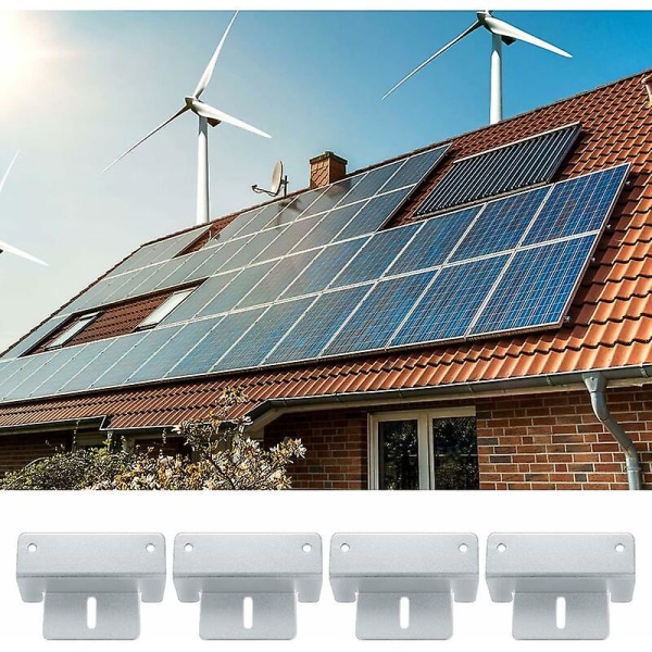 4 kpl aurinkopaneeli Z-kannatin yhteensopiva aurinkopaneelikiinnike Z-kiinnike muttereilla ja ruuveilla yhteensopiva asuntoauton katto - 100662mm_Aleko