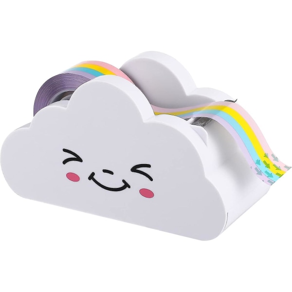 Cartoon Cloud Tape Rainbow Tape Cutter med regnbuetape Cartoon Cloud Skrivebord Skrivesaker Tilbehør