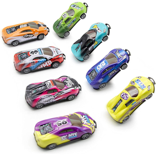 Suypay Dragbilar - Flip Crash Bil 8 Bilar Presentpaket Bil Leksaker För 4-10 Åriga Pojkar - Leksaksfordon Födelsedagspresent Bilset För Inomhus Utomhus Presenter