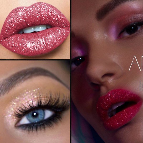 Nye 12 farger settrue Makeup Lipsliplinerpencilcosmeticeyeeliner Lipliners