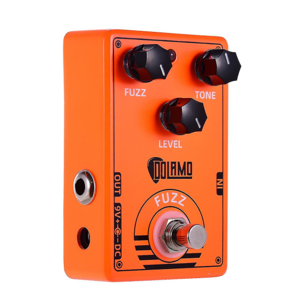 Dolamo D-2 Fuzz gitarreffektpedal med äkta bypass för elgitarr