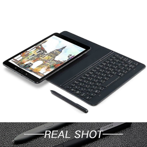 Muovinen osoittimen korvaava toimistokynä, erittäin herkkä Galaxy Tab S3:lle (musta)