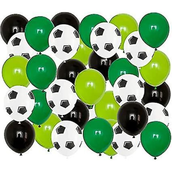 35 stycken Fotbollsballonger, Fotbollsfestdekorationer VM Fotboll 2022 Fotbollsballonger Latexballonger Fotbollsballonger För Barn Sporttema Födelsedag