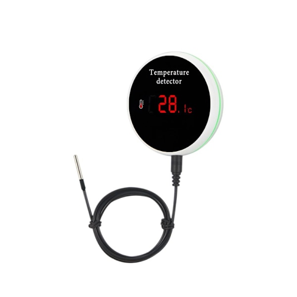 WiFi Temperatur Sensor Trådløs Digital Smartlife Termometer Rom Vann Basseng Termostat Alarm EU HK