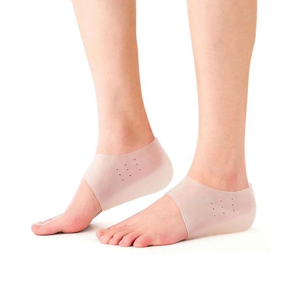 Pohjallisen sisäkantapehmuste Näkymätön lisäys Mukava ontto ja hengittävä pohjassa Silikoninen kohottava jalkahoito (4 cm, valkoinen)