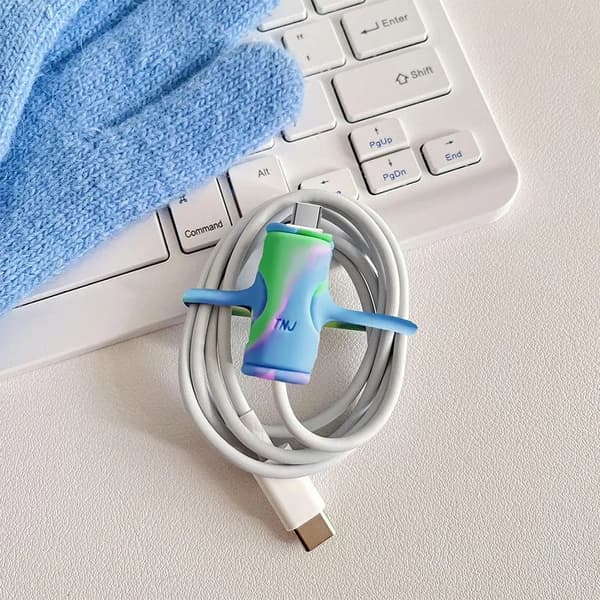 6 st kabelskydd - USB-kabelrulle - 6 cm