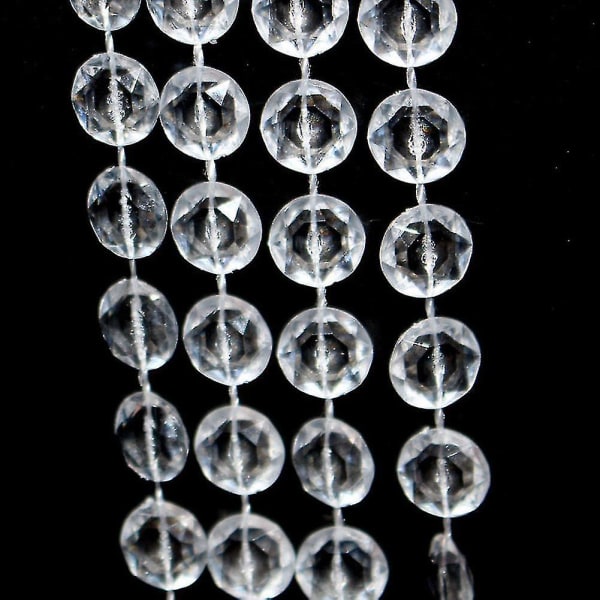Diamantsträng Kristallgardin Bröllopsdekoration Tillbehör 10m