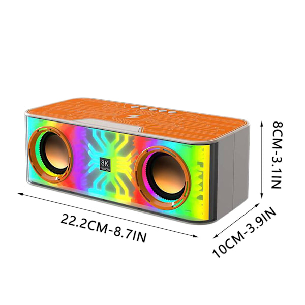 2023 Trådlös laddning Bluetooth-högtalare Multifunktionell bärbar subwoofer Bluetooth-ljud