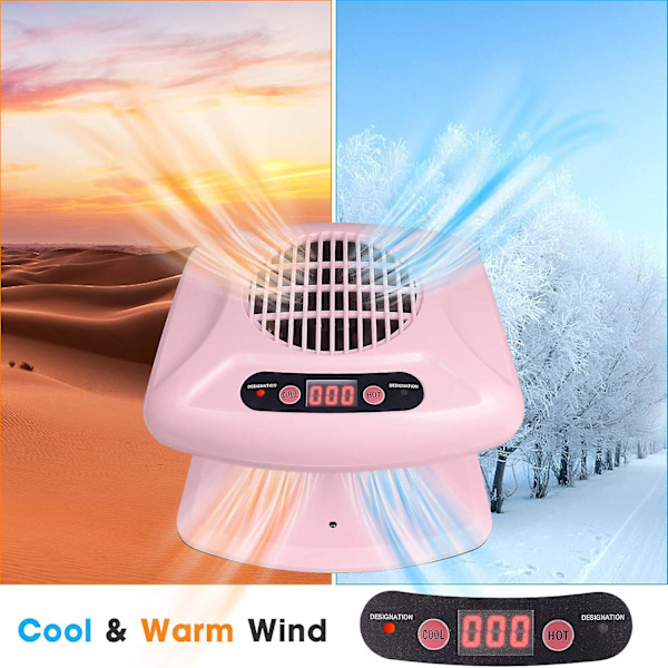 Luftnageltork med automatisk sensor, 300W timer luftnagelfläkt, varm & kall vindblåsare för vanligt nagellack, hem och salong