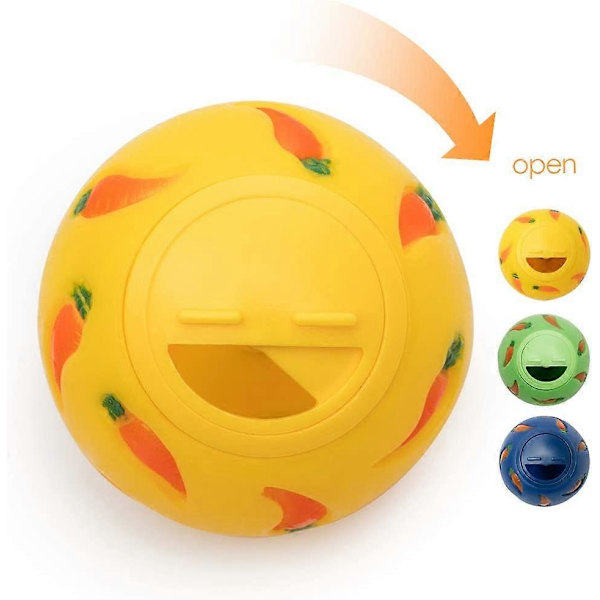 Godisboll, Snacksboll för Smådjur (Liten, Gul)