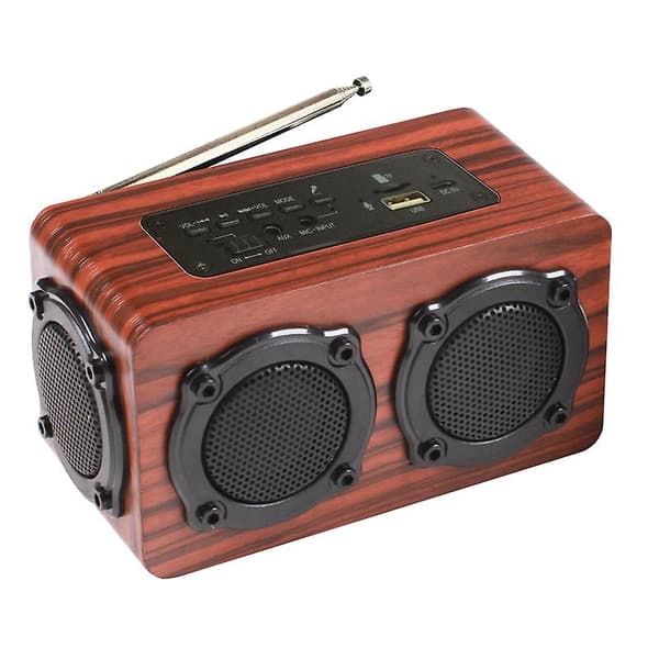 Kingneed S409 Bluetooth-högtalare - Retro-stil FM-radio Hifi