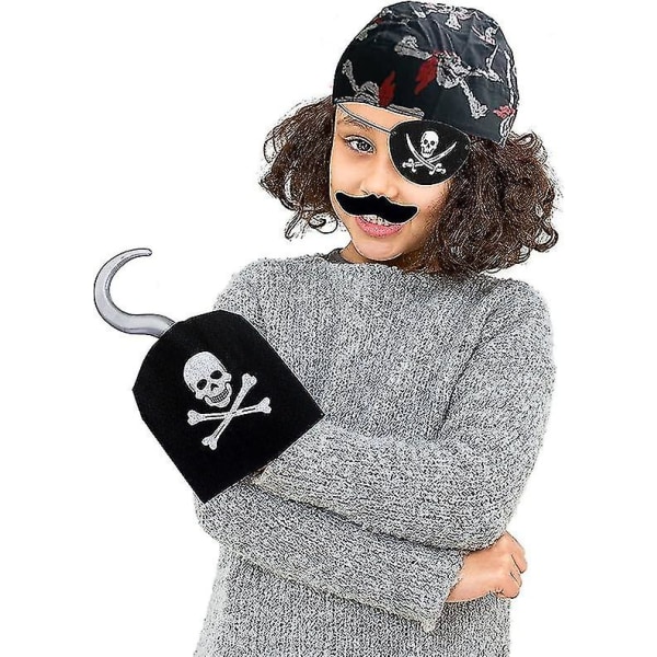 12 delar Piratkrokar Kaptenkrok - Handkrokar i plast till Halloween