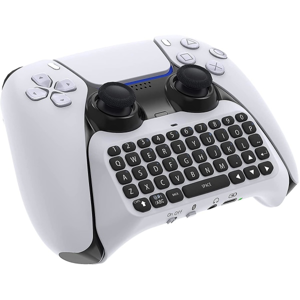 Ps5-tastatur-trådløst tastatur Bluetooth-tastatur for PS5-kontroller, Bluetooth 3.0 minispilltastatur innebygd høyttaler