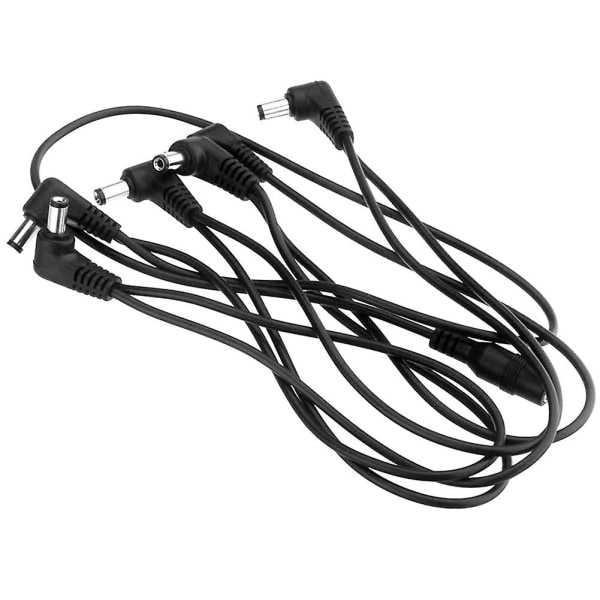 6 Ways Elektrode Daisy Chain Harness Kabel Kobbertråd til Guitar Effekter Pedal Strømforsyning Adapter Splitter
