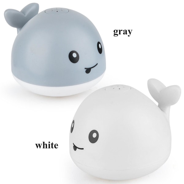 Spray Whale Småbørnslegetøj 11910cm ABS Grå Hvid Flash Forskellige farver til børn（grå）