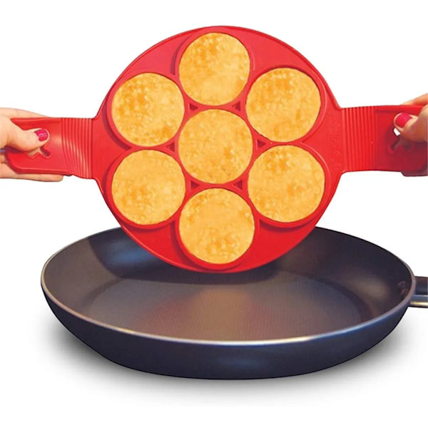 Non-Stick Silikon Äggring Pannkakssform Silikon Pannkakssformar Pannkaka Ägg DIY Bakform för Runda Ägg Muffins Pannkakor