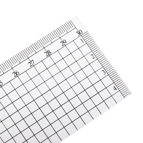 Kirkas akryylipiirustusruudukkoviivamalli animetarvikkeiden piirtämiseen 30 cm (kuten kuvattiin, kirkas)