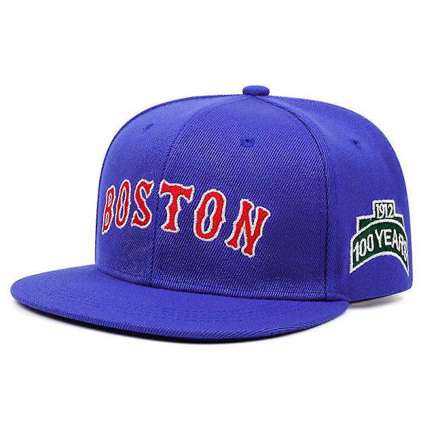 BOSTON broderad basebollkeps utomhus sportkeps sommar solskärm hip hop hatt BOSTON Blå