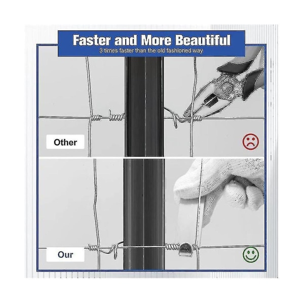 Ny produkt Staket Wire Twist Fence Wire Twister (2pk) Staket Wire Spännverktyg Twister Time Saver Hulgtråd F