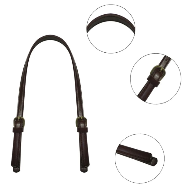 Set med 2 axelremmar Väska handtag - Handväska axelrem svart