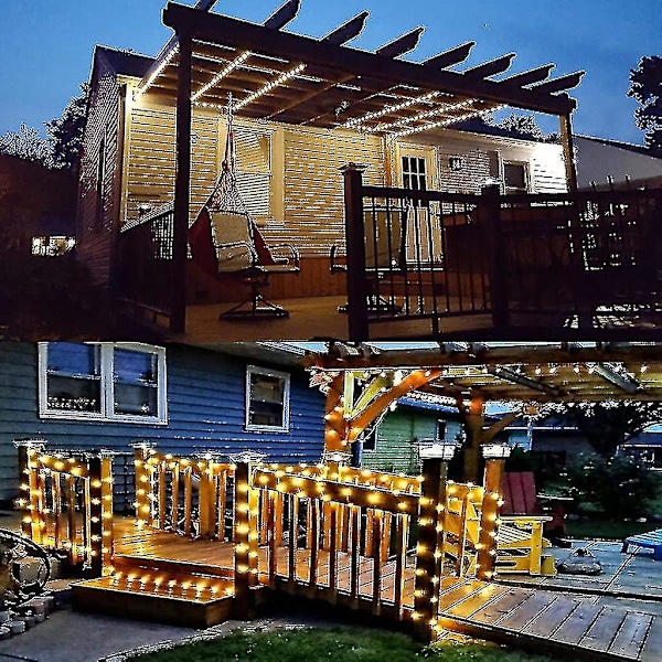 Dekorativa ljusslingor med fe-lampor, 6 meter, 60 LED-lampor, blomsterdekoration