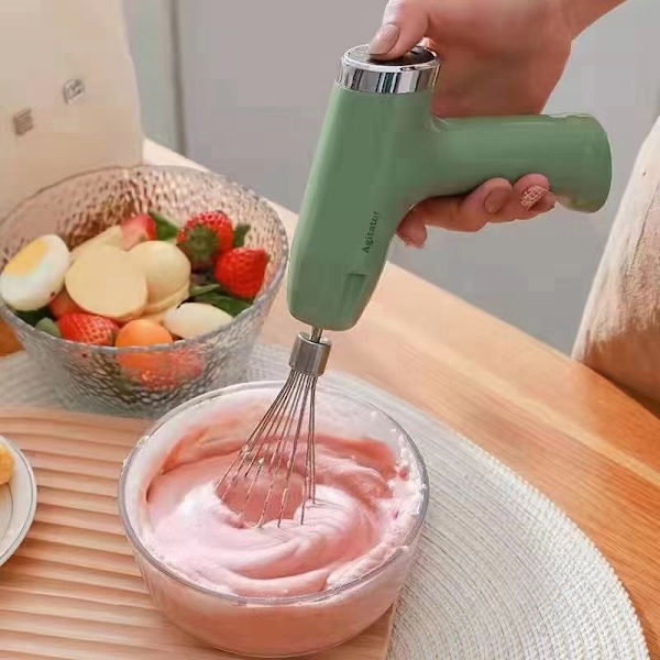 Bärbar Mini Trådlös Köksmatberedare: Mångsidig Blender, Vitlöksmosare, Köttkvarn och Visp för Hembruk - Rosa
