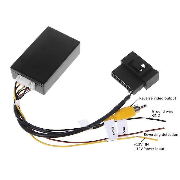 Rgb til (rca) Av Cvbs Signal Converter Decoder Box Adapter til Bakkamera Golf 6 Cc