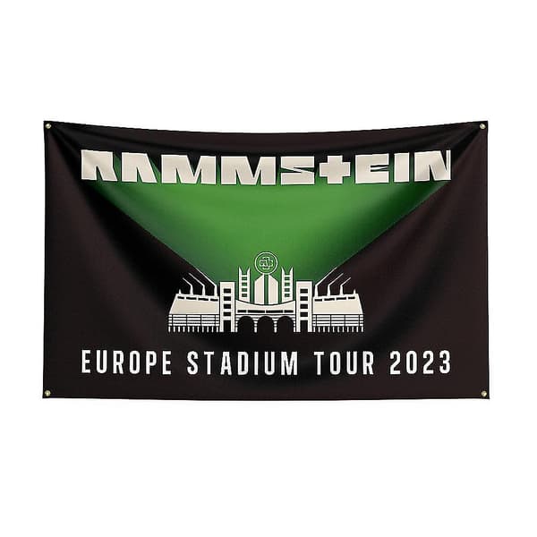 Tib 3x5ft Rammste Rock Bands Flagg for Dekor